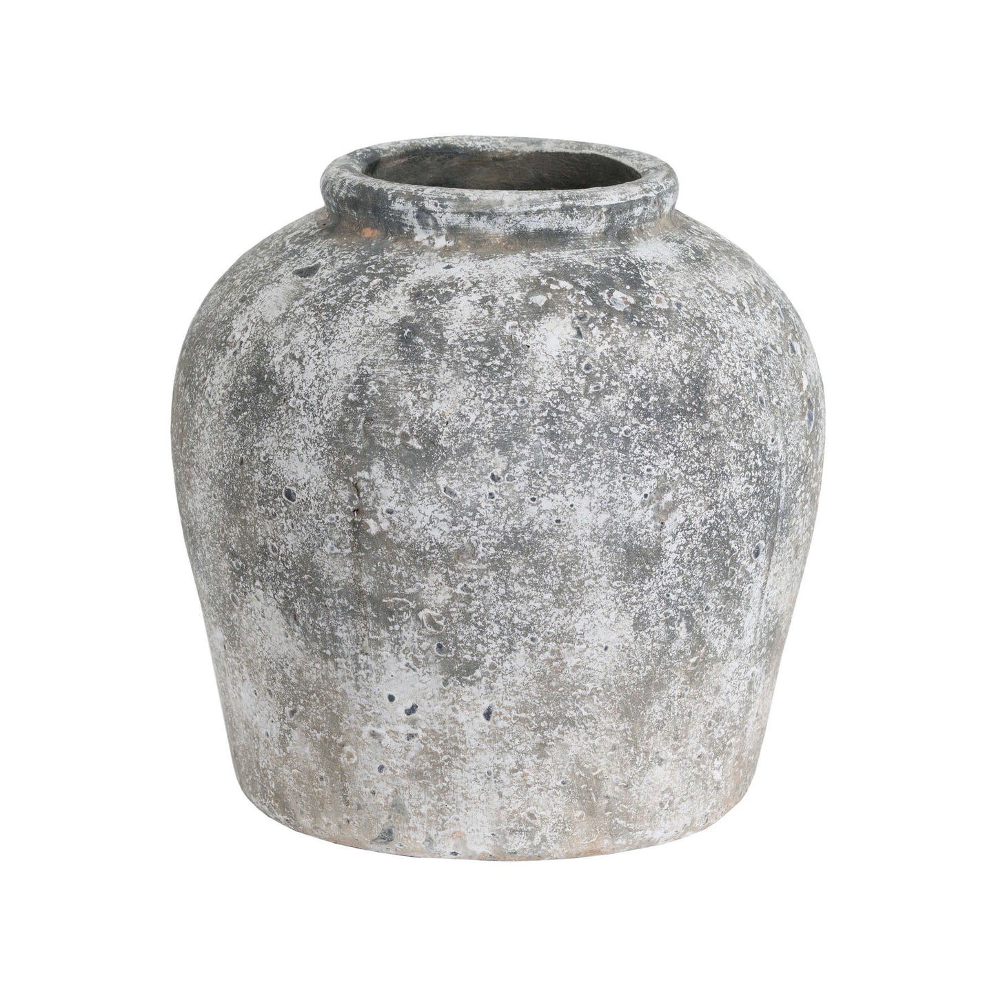 Aged Stone Large Ceramic Vase