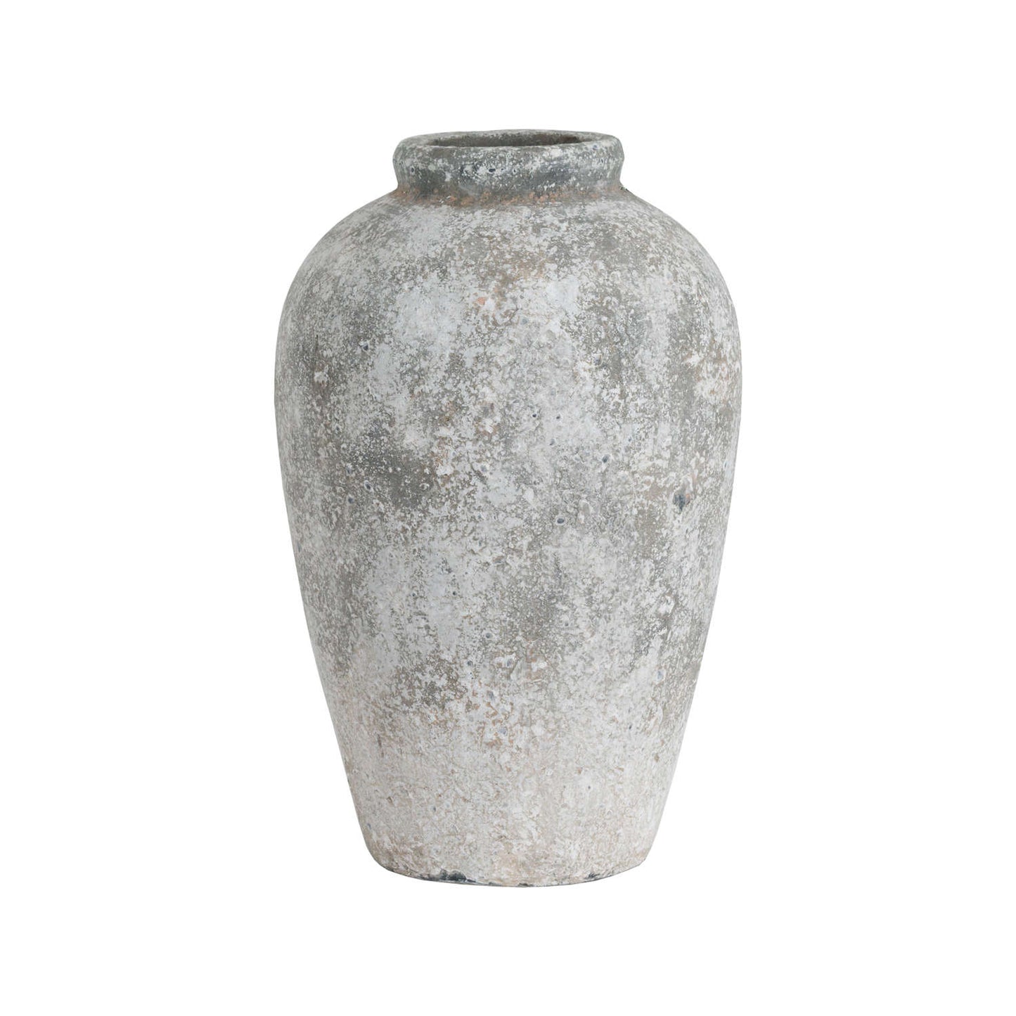 Large Tall Aged Stone Ceramic Vase