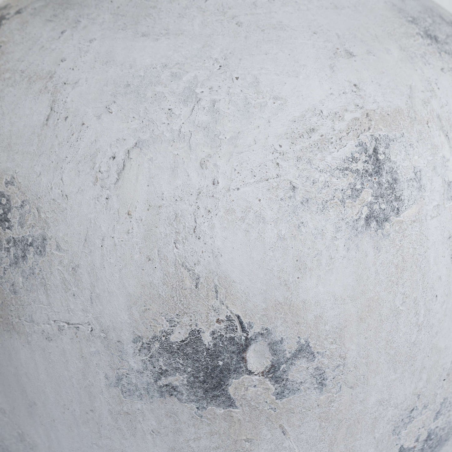 Large Antique White Vase Textured Stone Finish