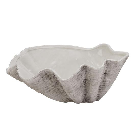 Large Ceramic Shell Bowl Ornament