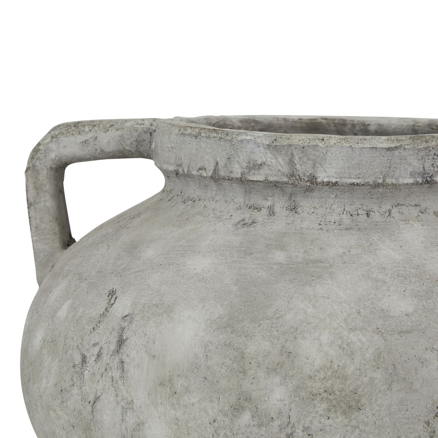 Stone Look Ceramic Pelike Pot Vase (Large)