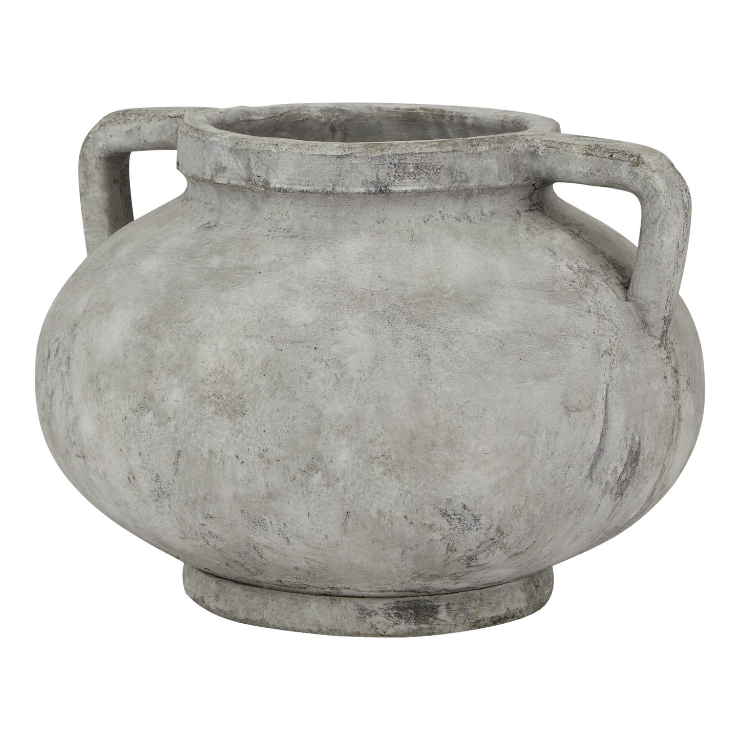 Stone Look Ceramic Pelike Pot Vase (Large)