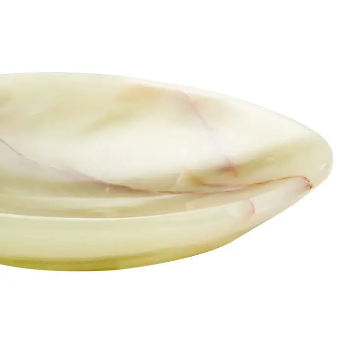 Small Green Onyx Oval Dish