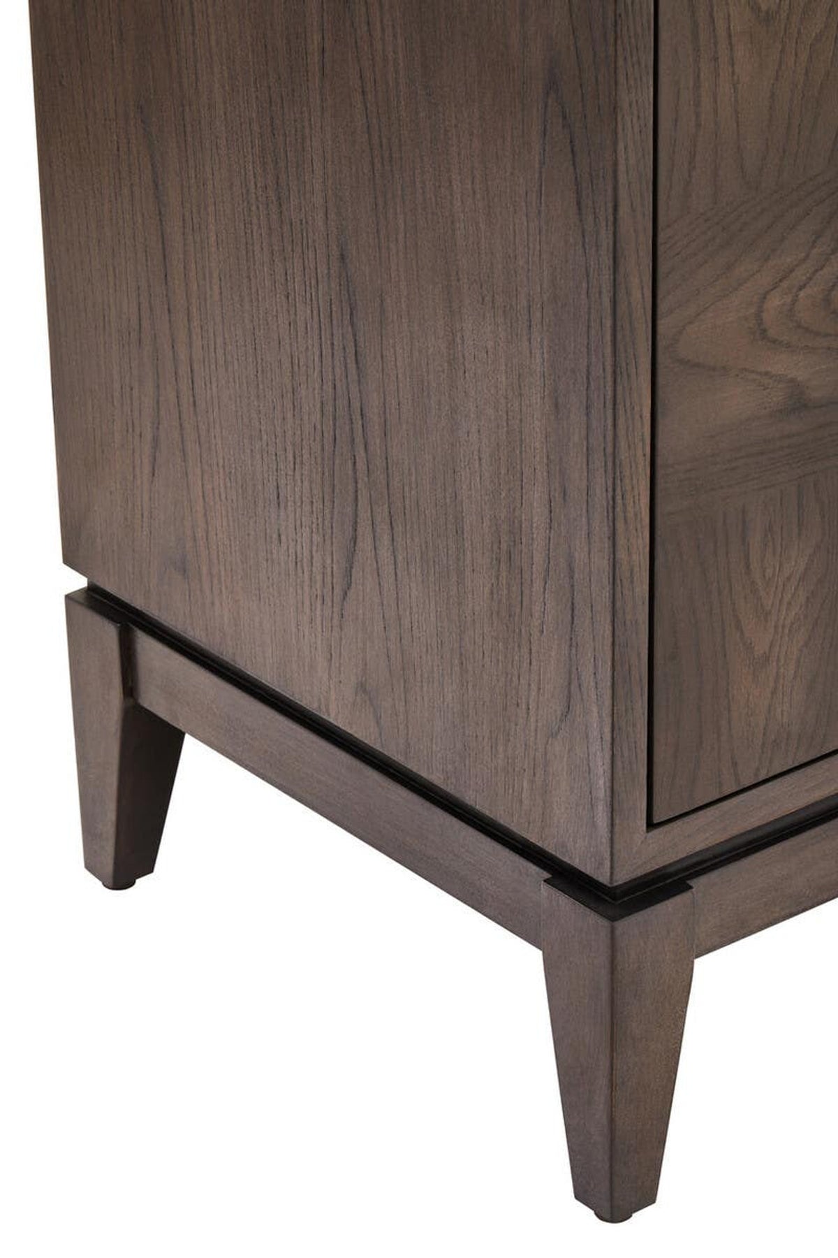 4 Door Antique Grey Wood Sideboard