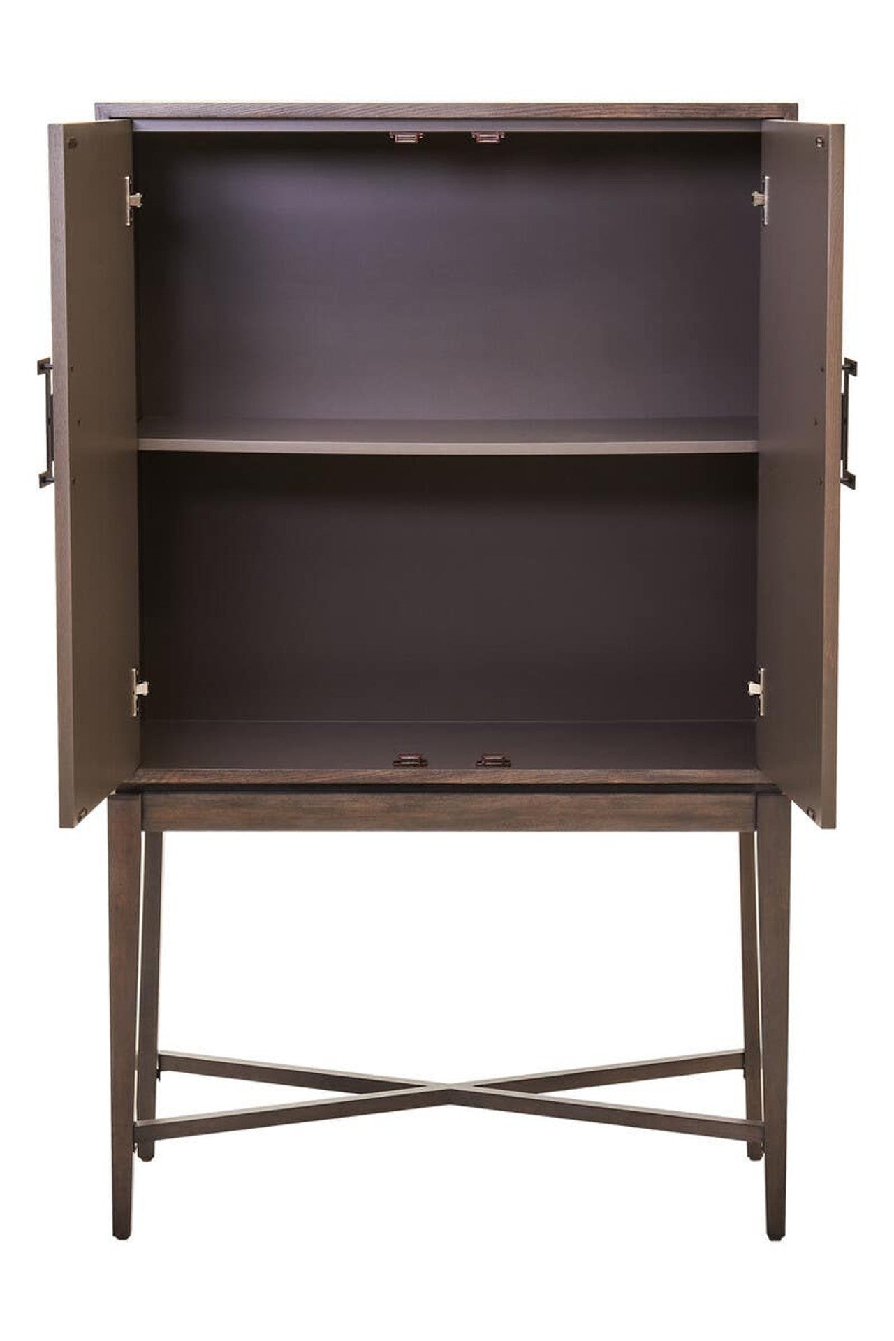 Antique Grey Wood Cabinet