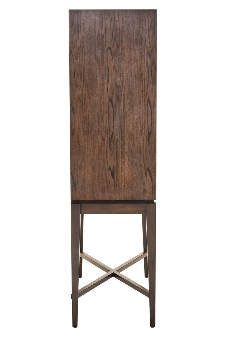 Antique Grey Wood Cabinet