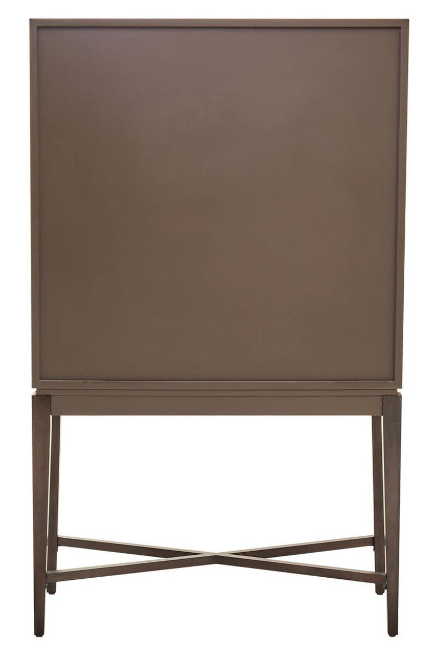 Antique Grey Wood Cabinet