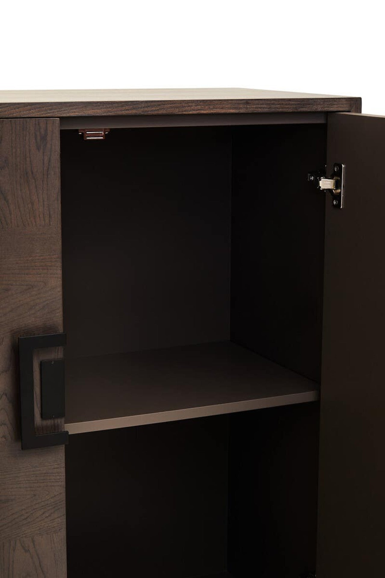 Antique Grey Wood Cabinet