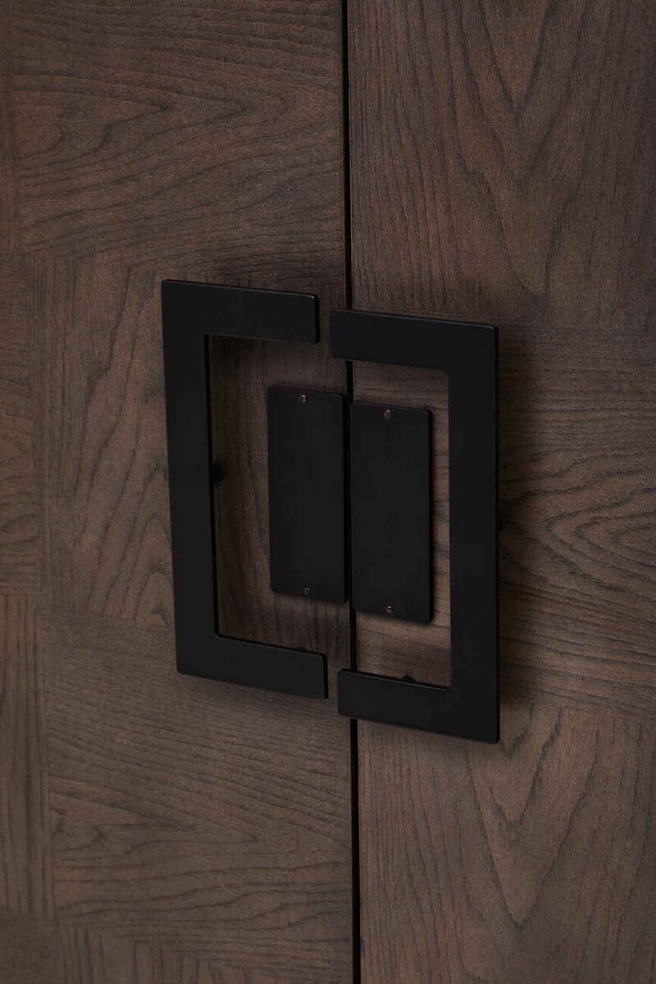 Antique Grey Wood Cabinet