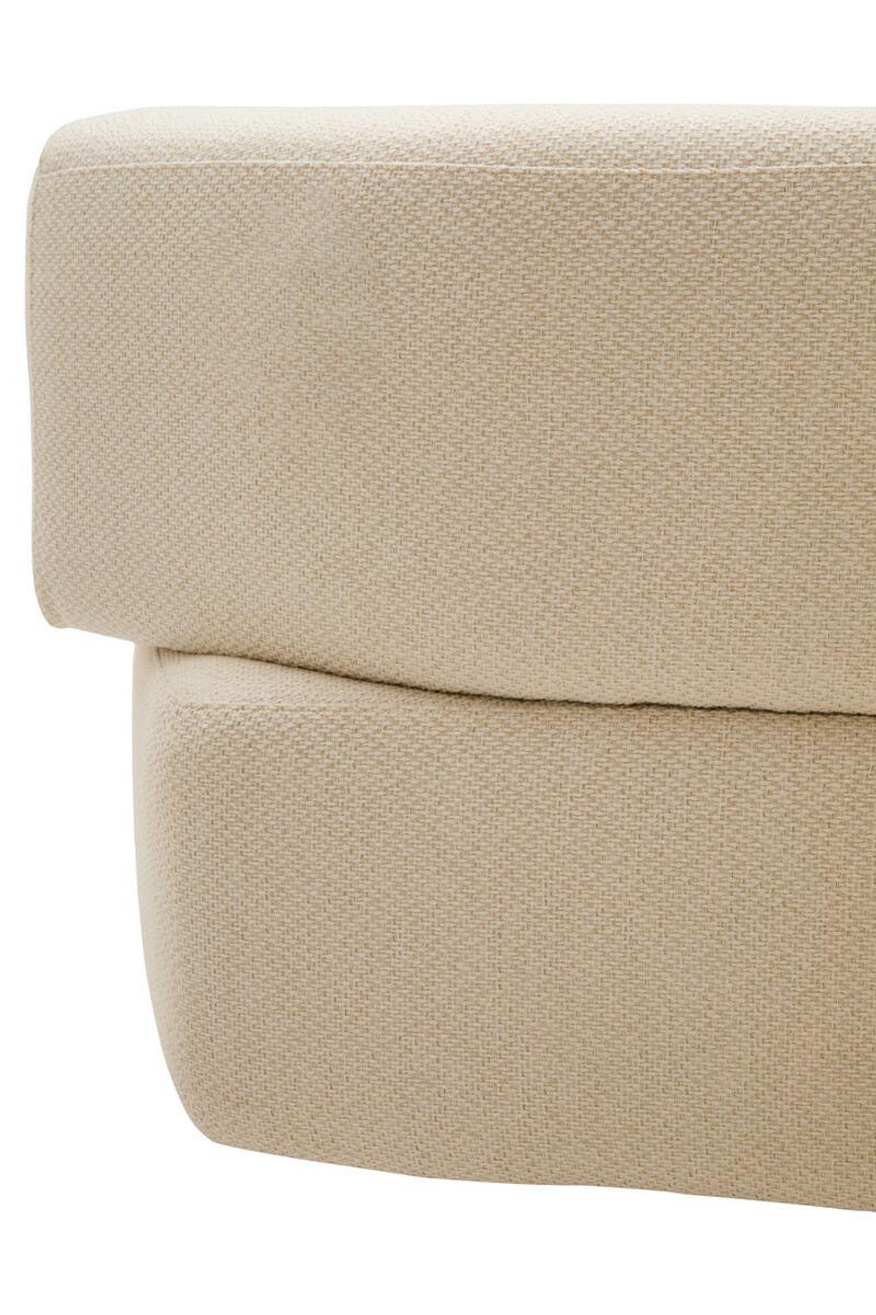 Cream Linen 3 Seater Sofa
