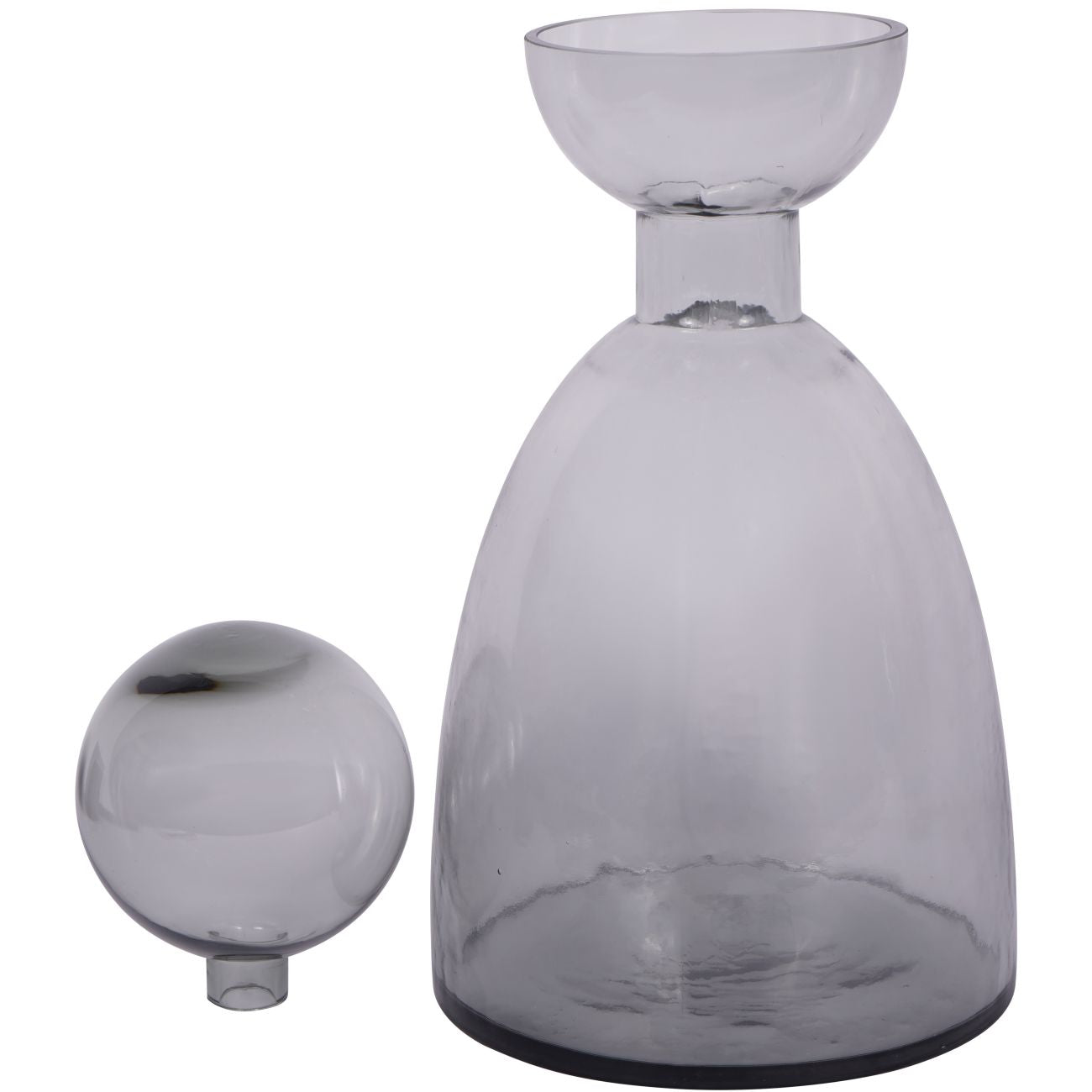Smoked Glass Bottle Vase | Small
