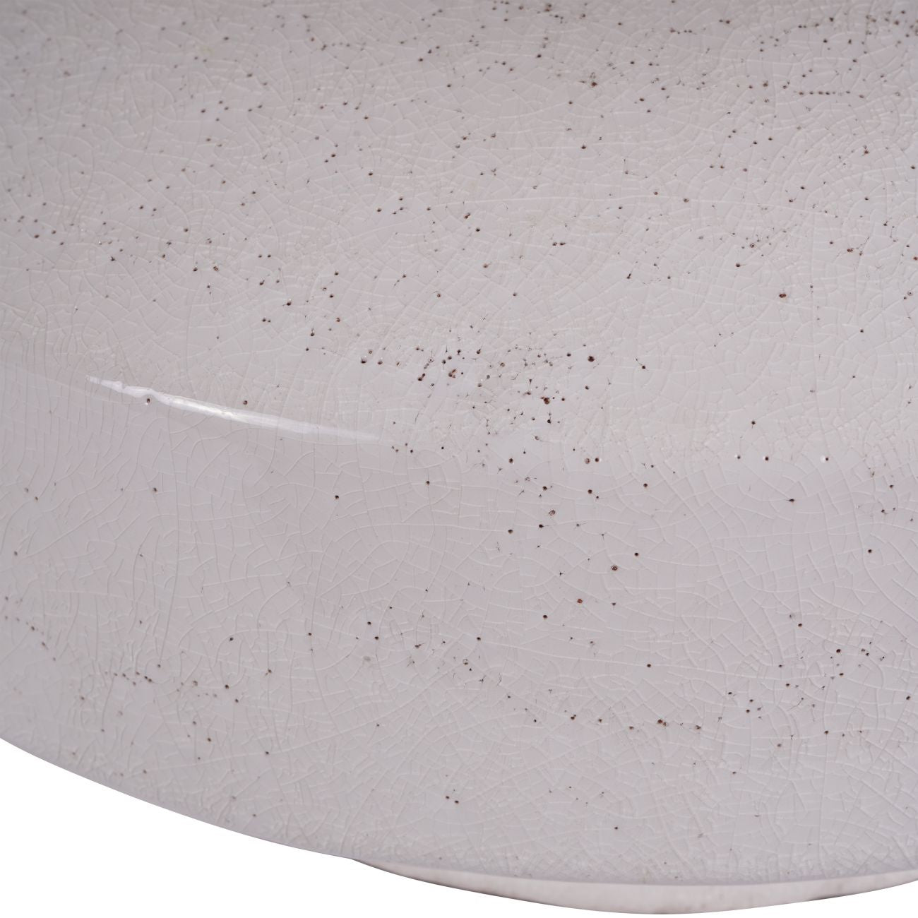 White Round Terracotta Table Lamp