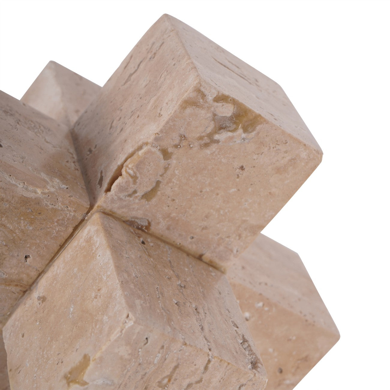 Catania Travertine Marble Cross Sculpture Ornament