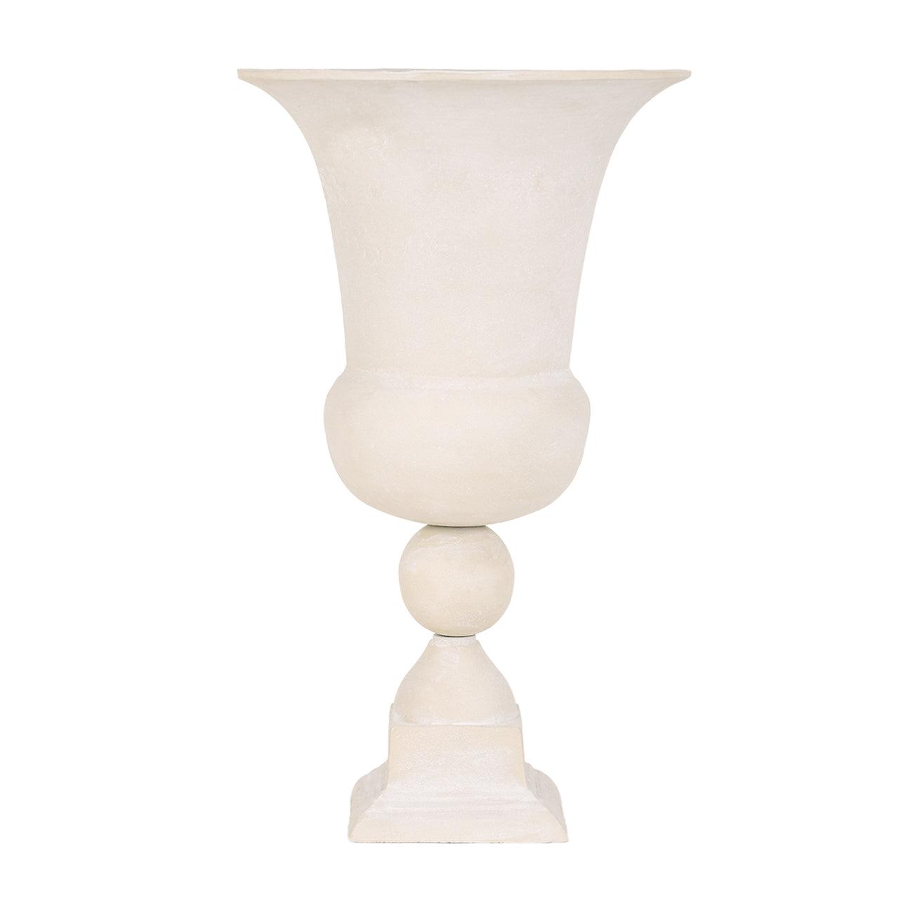 Neutral Stone Textured Tall Urn Vase | Large