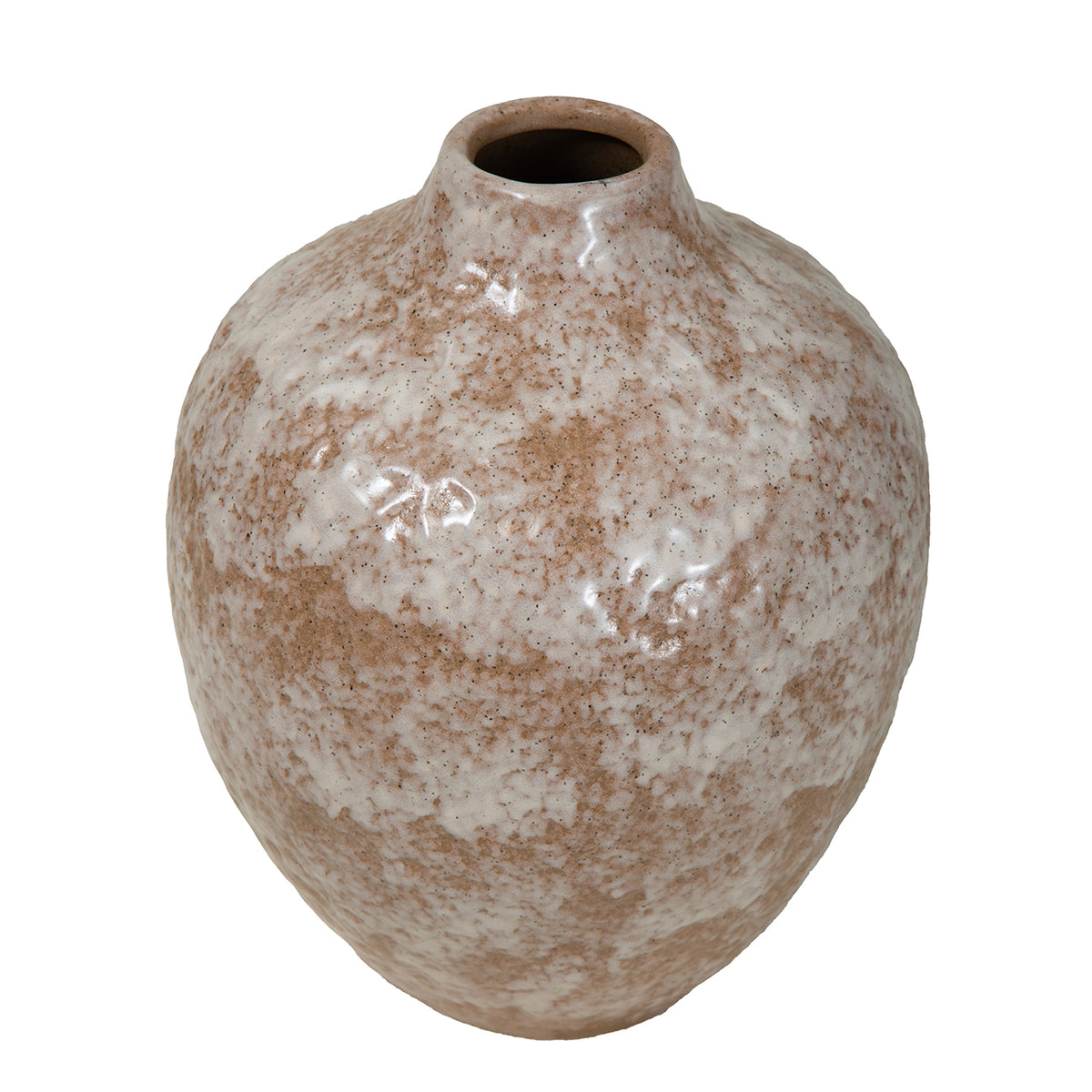 Antique Taupe Reactive Glaze Vase | Large
