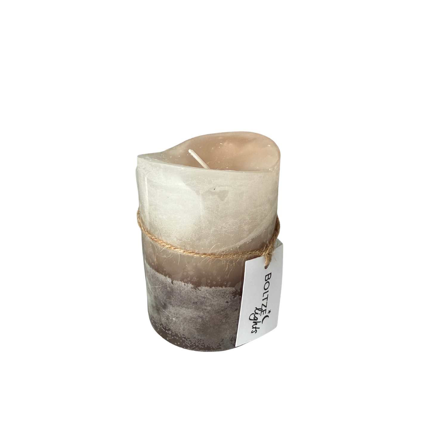 Dark Nude Neutral Ombré Candle