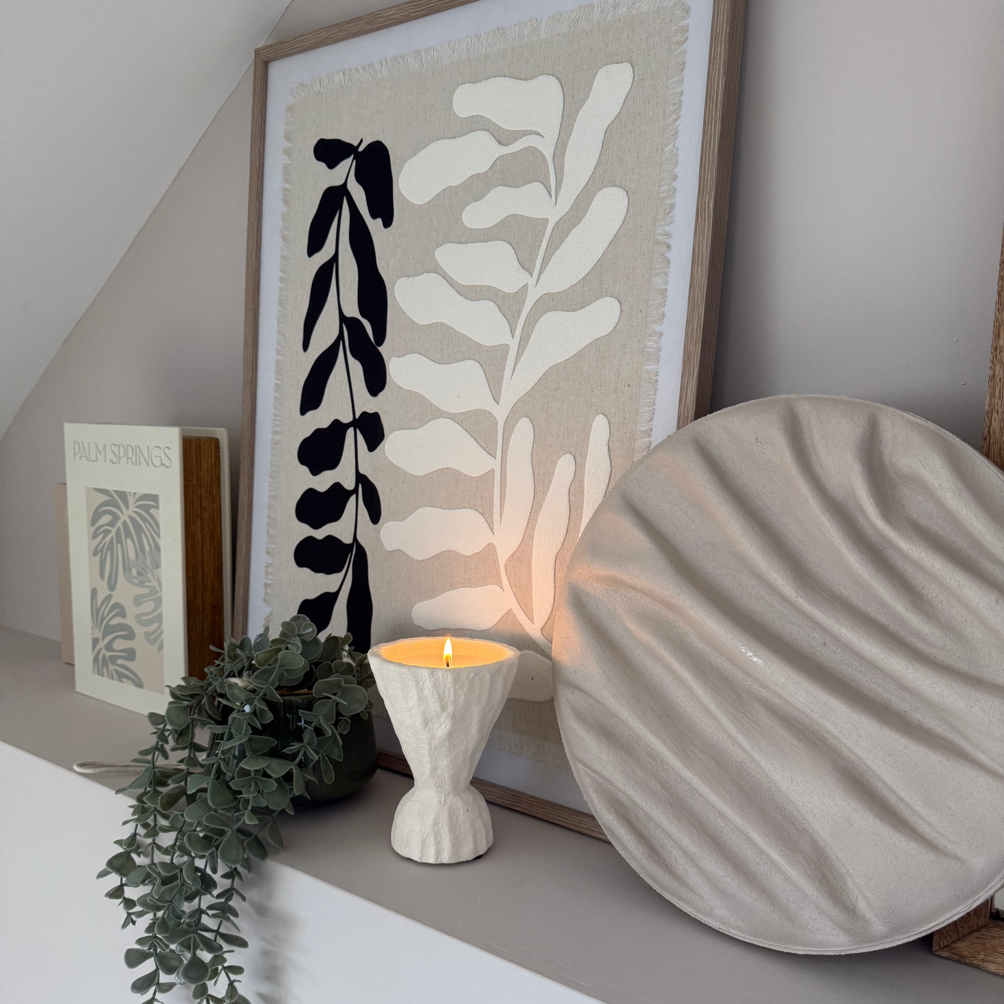Small Concrete Scented Candle