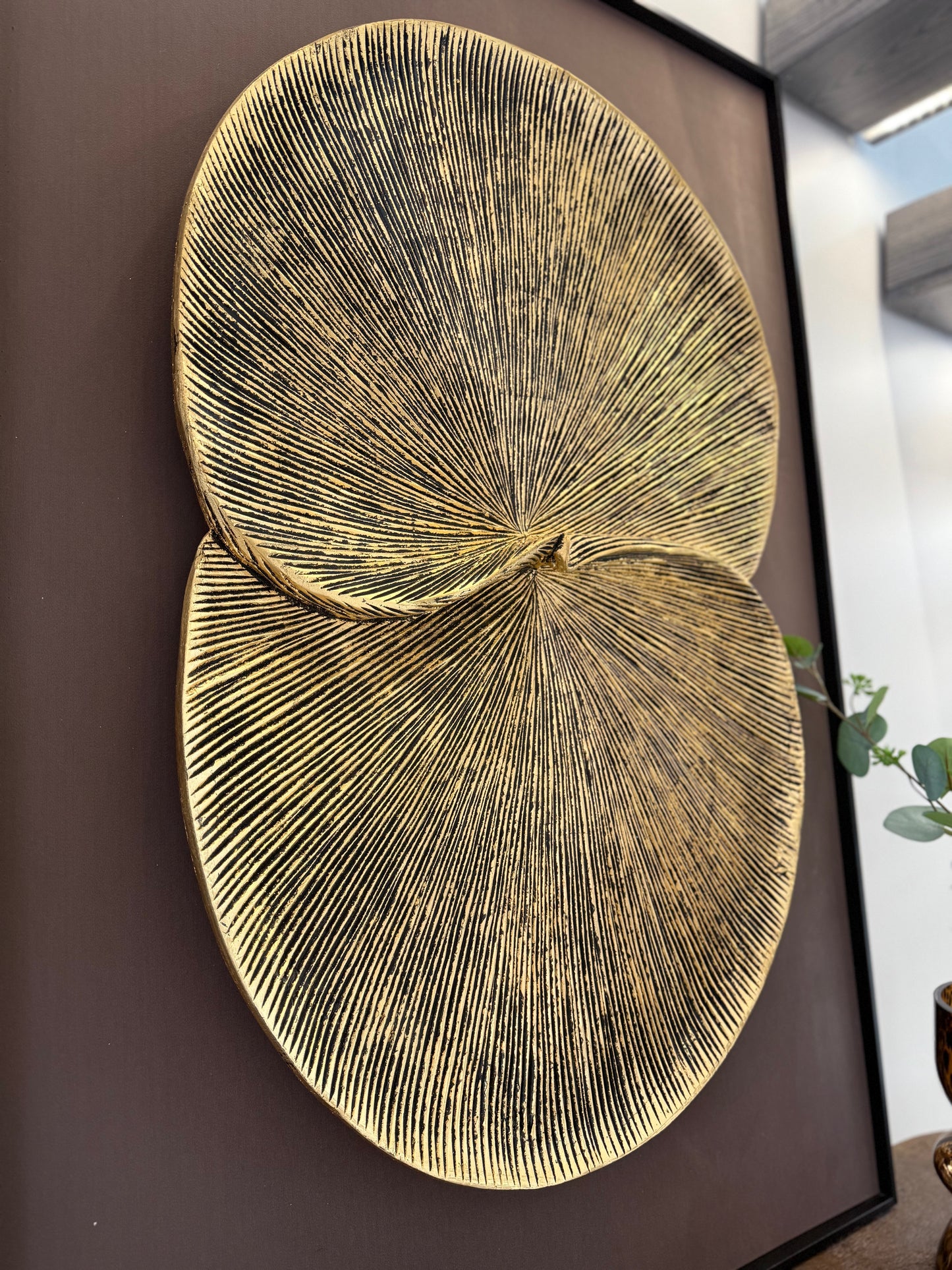 Gold & Brown Wall Art Framed
