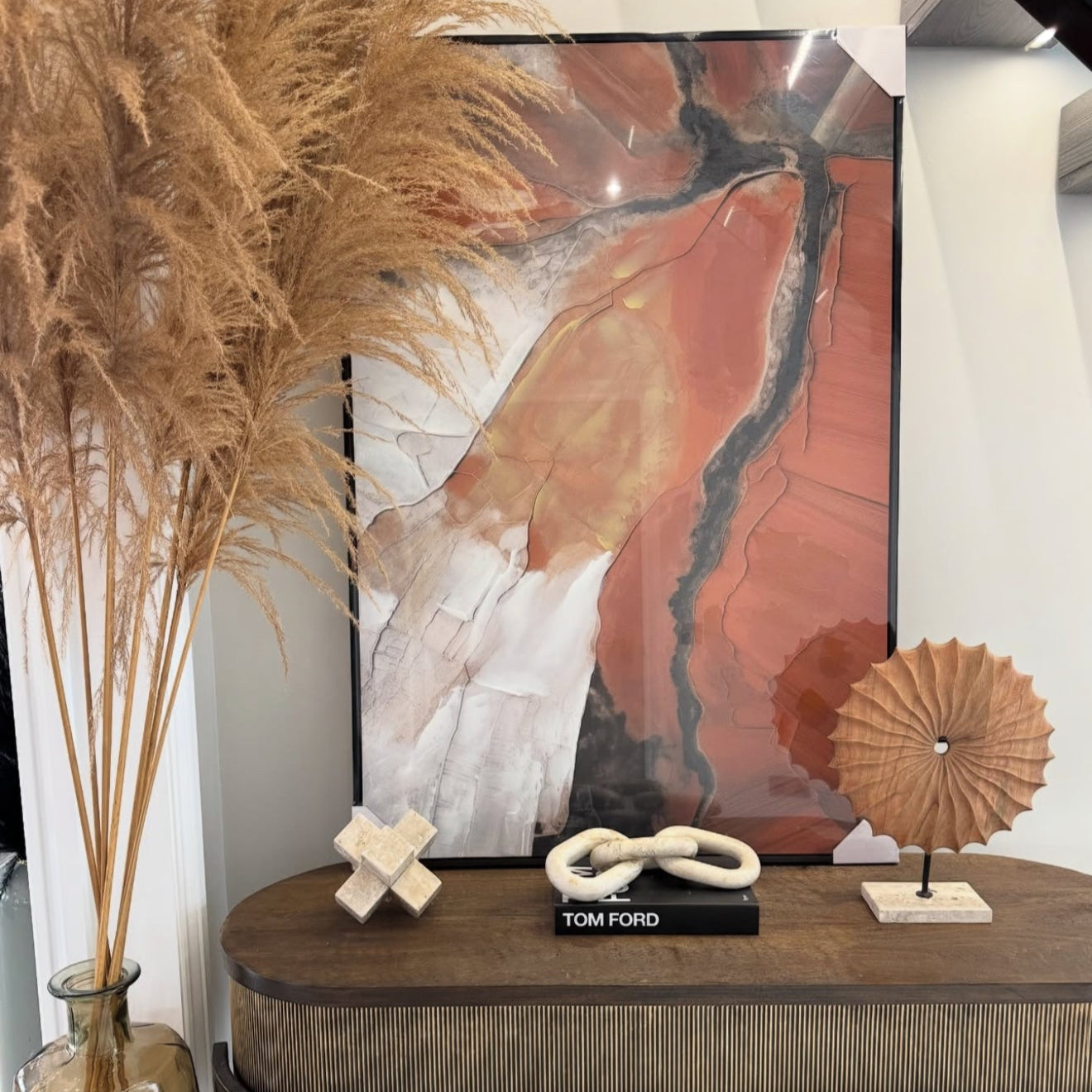 Catania Travertine Marble Cross Sculpture Ornament