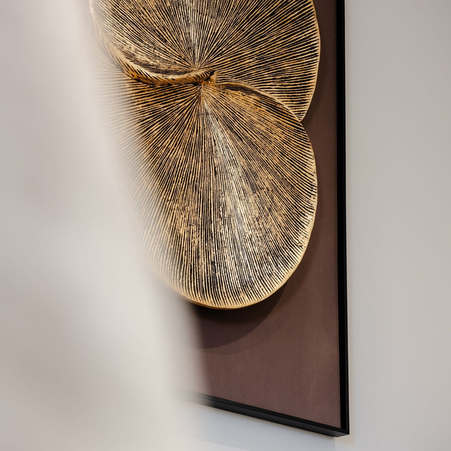 Gold & Brown Wall Art Framed