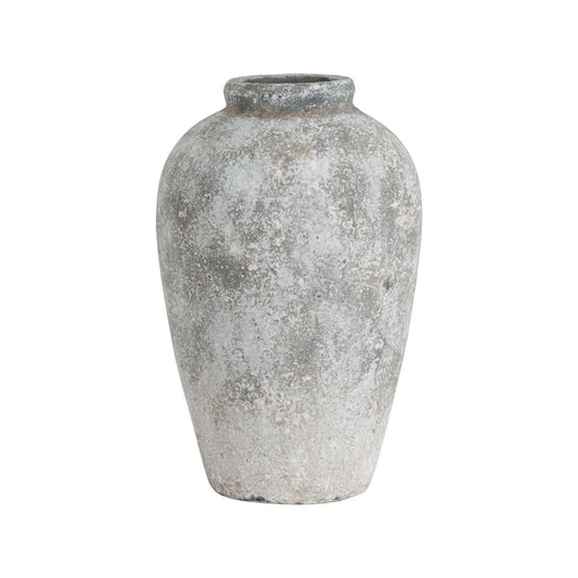 Large Tall Aged Stone Ceramic Vase