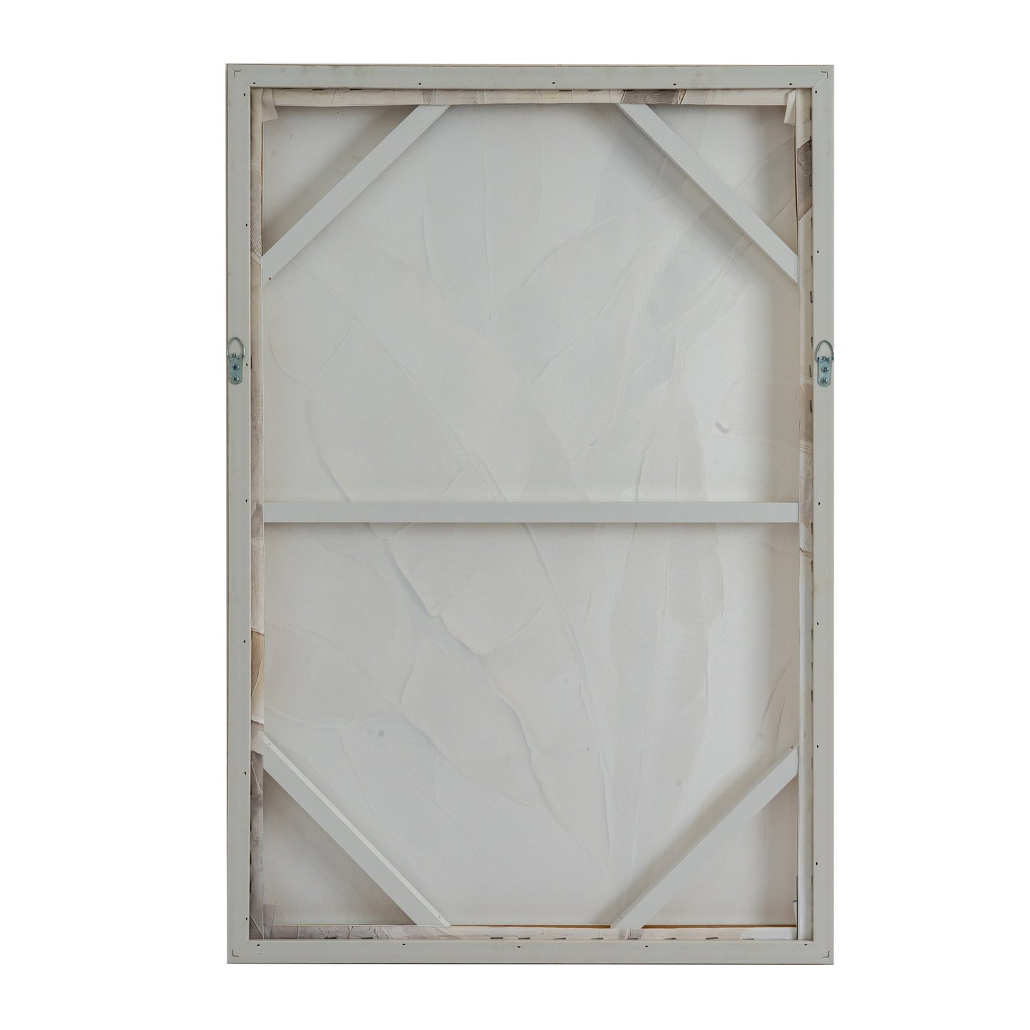 Hand Painted Leaf Framed Canvas Wall Art