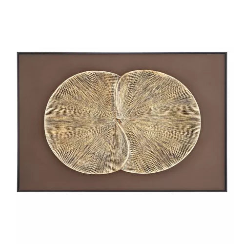 Gold & Brown Wall Art Framed