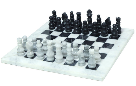 Black & White Marble Decorative Chess Set