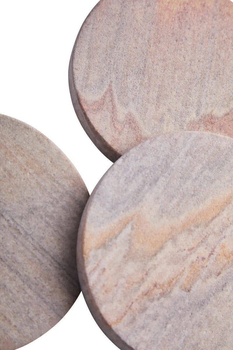 Rainbow Sandstone Coasters | Set of 4