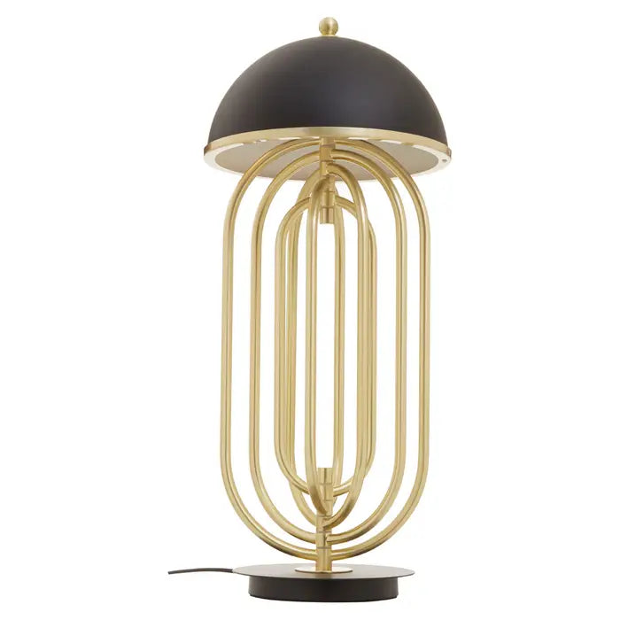 Gold & Black Metal Table Lamp