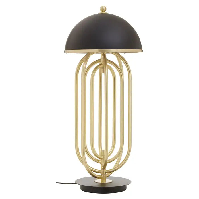 Gold & Black Metal Table Lamp