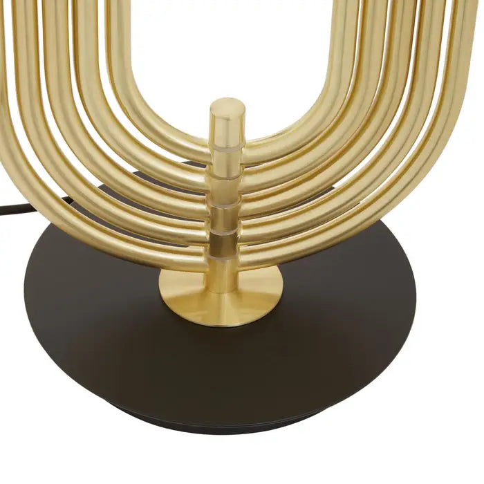 Gold & Black Metal Table Lamp