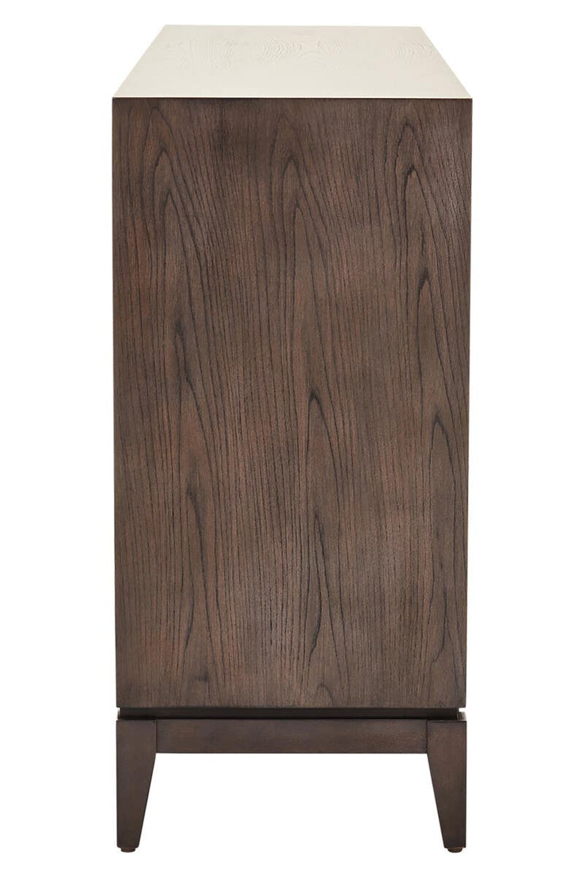 4 Door Antique Grey Wood Sideboard