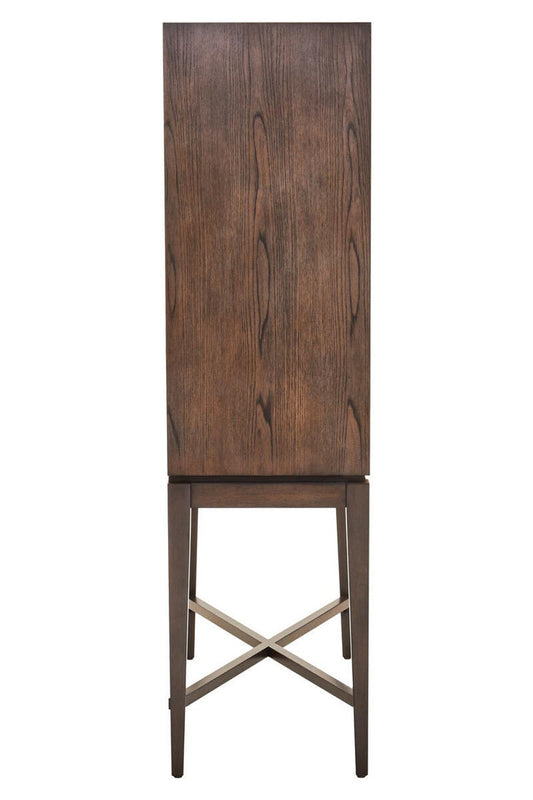 Antique Grey Wood Cabinet