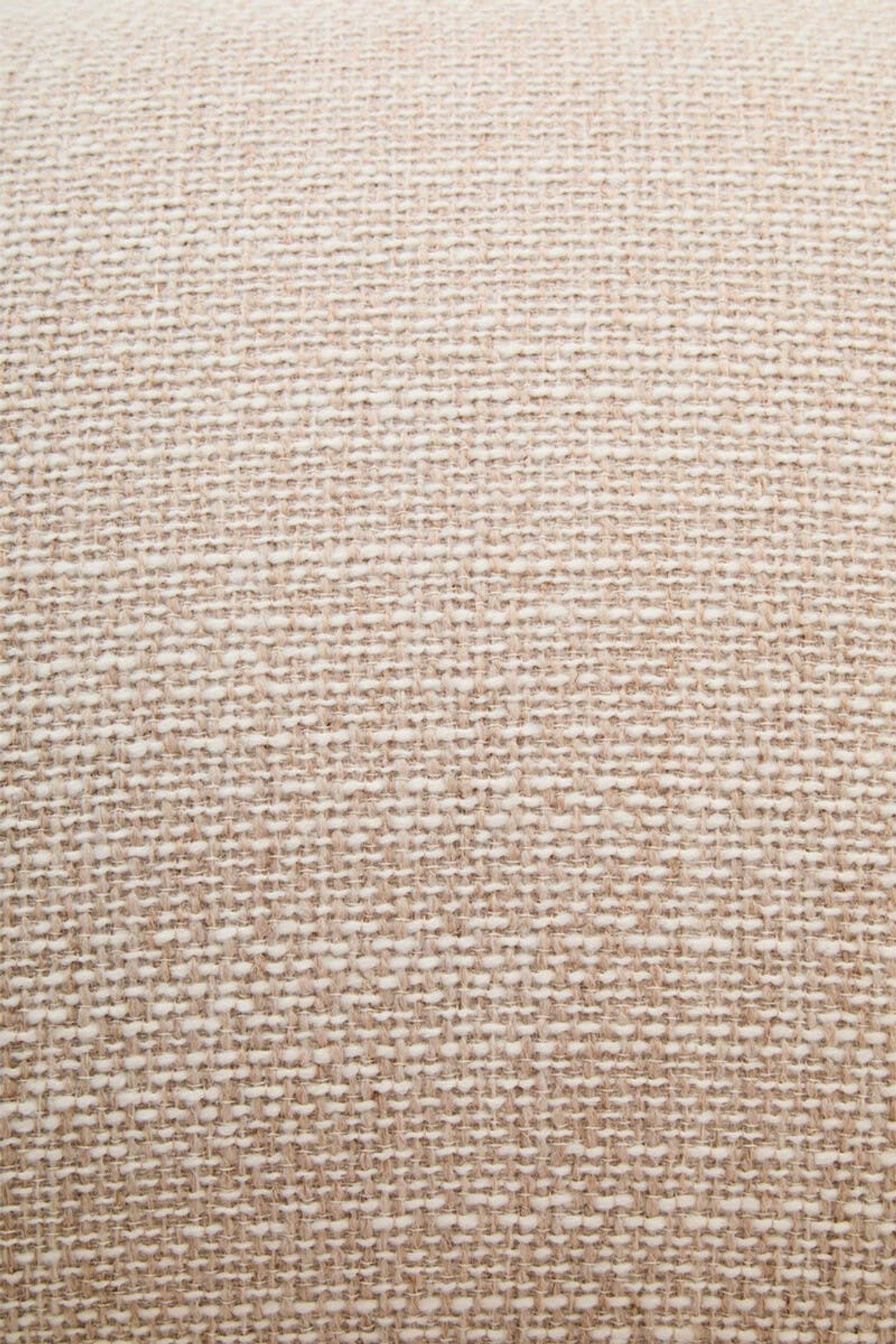 Cream Linen Curved 3 Seater Sofa