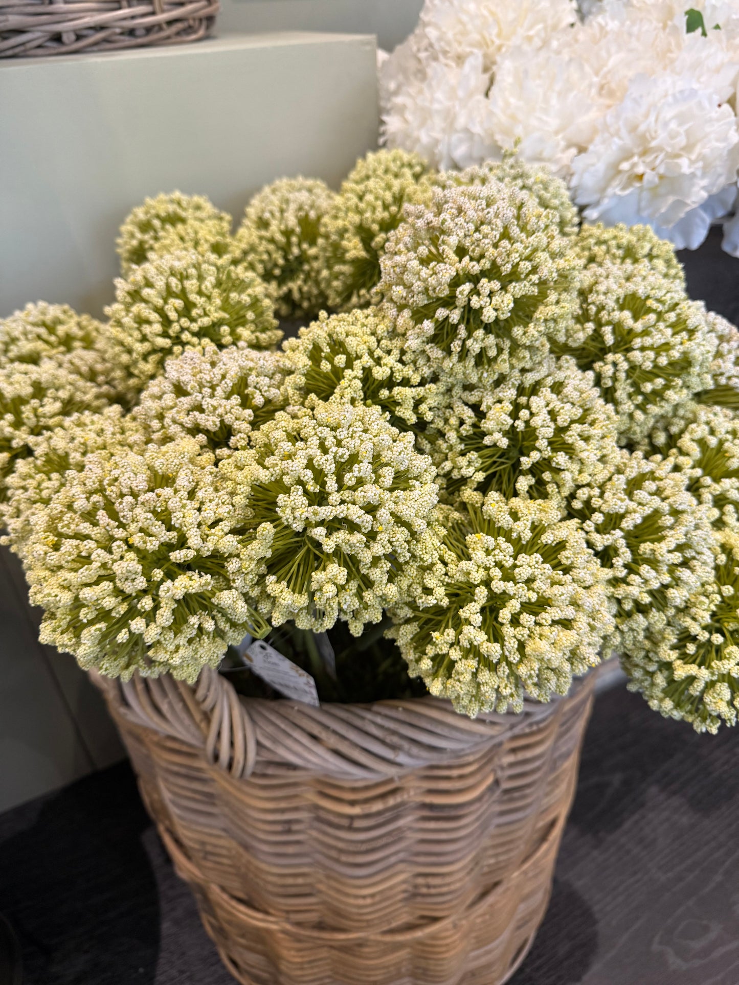 Green Allium Artificial Flower Stem
