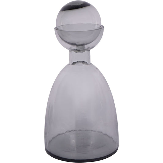 Smoked Glass Bottle Vase | Small