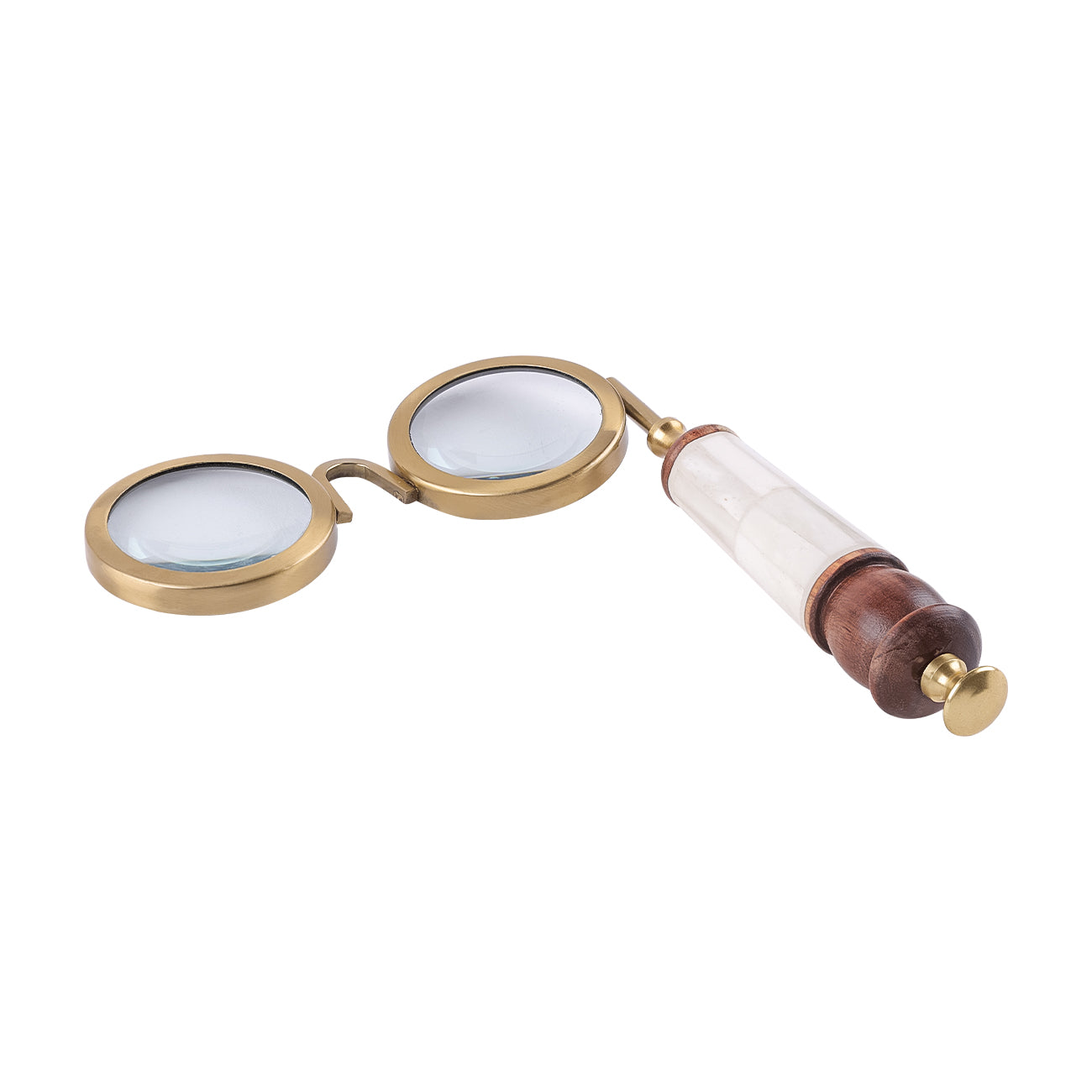 Antique Brass Spectacle Magnifier With Bone Handle