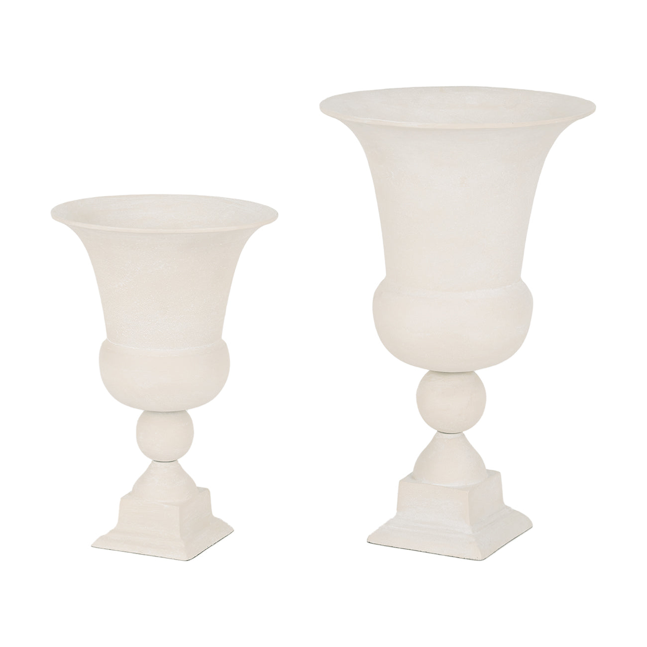 Neutral Stone Textured Tall Urn Vase | Large