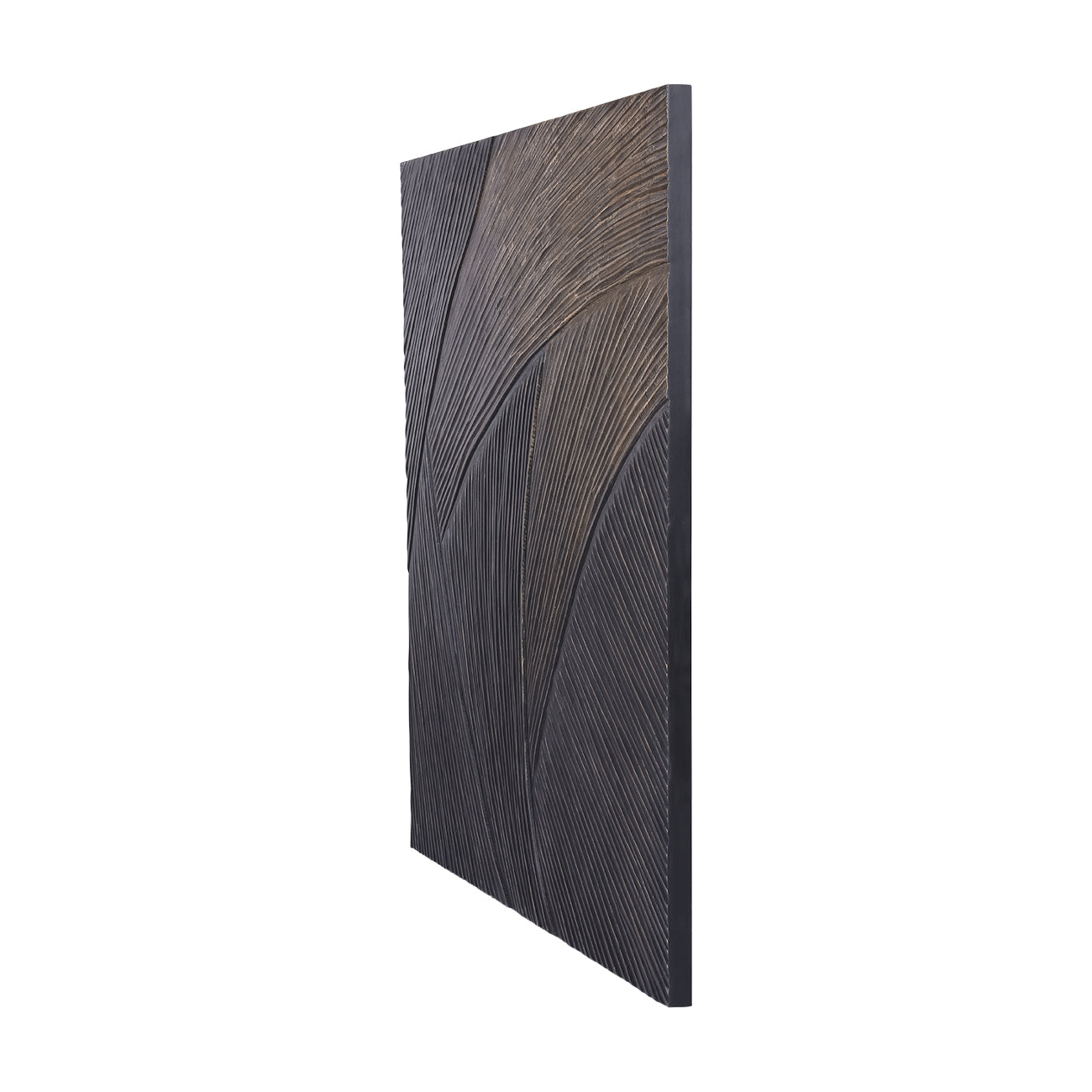 Golden Wave Textured Wall Art 120x120cm
