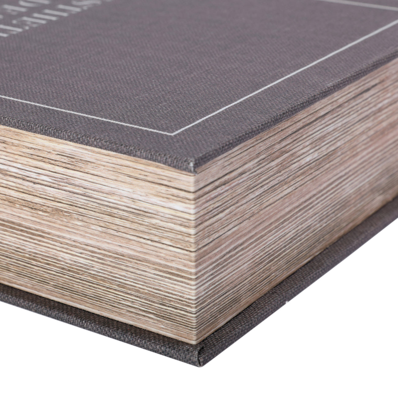 Decorative Grey Linen Coffee Table Book Boxes