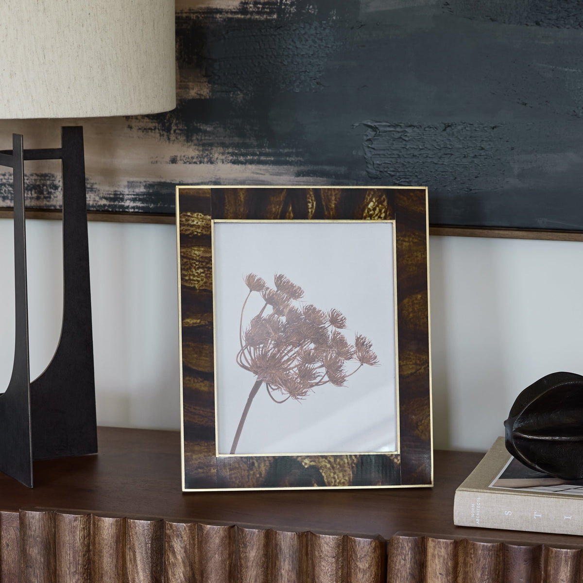 Luxury Brown Resin Photo Frame 5x7