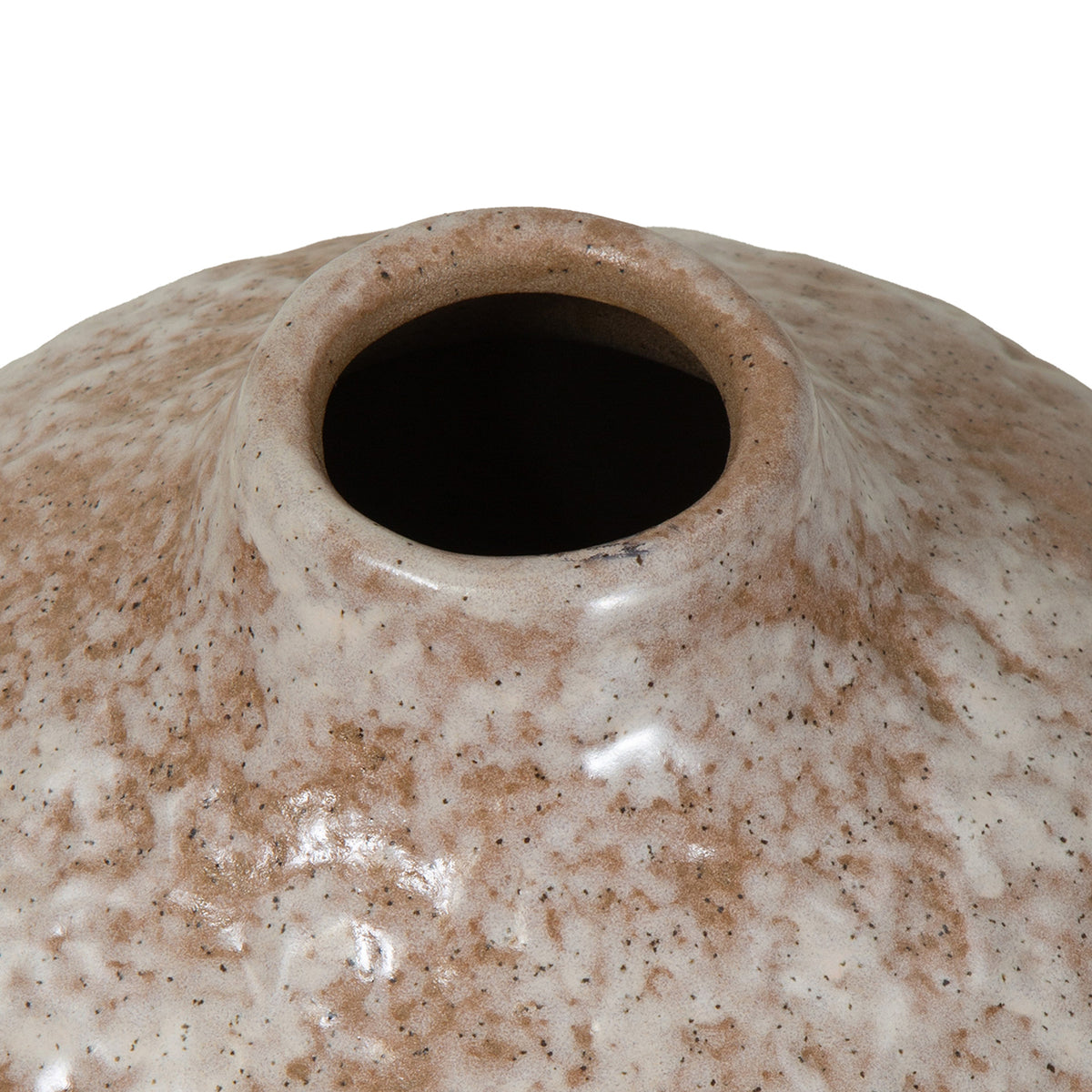 Antique Taupe Reactive Glaze Vase | Large