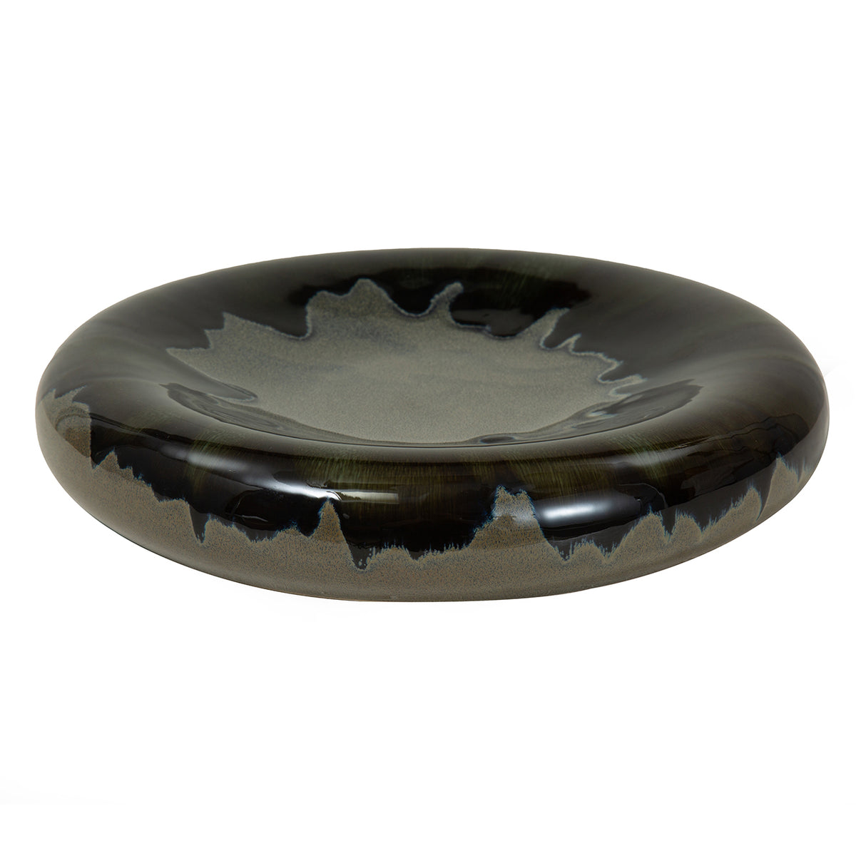 Blue Reactive Glaze Stoneware Bowl | Large