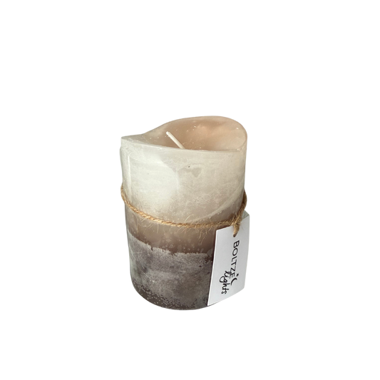 Dark Nude Neutral Ombré Candle