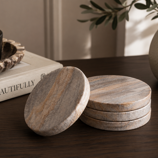 Rainbow Sandstone Coasters | Set of 4