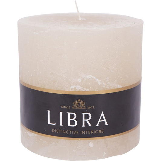 Natural Rustica Pillar Candle | Wide 10x10cm