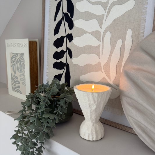 Small Concrete Scented Candle