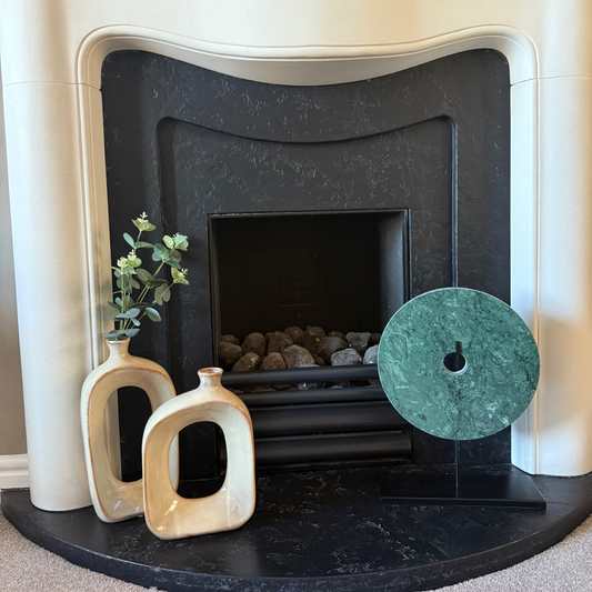 Neutral Toned Medium Hollow Vase
